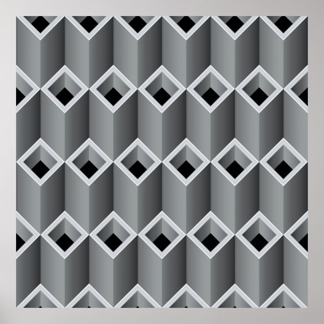 Affiche Tuyaux gris les uns sur les autres - backgro sans  (Devant)