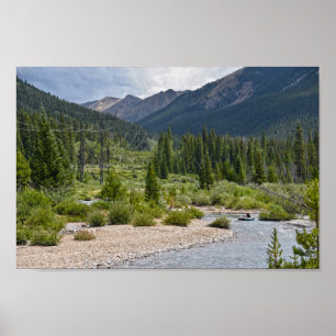 Affiche Tuyaux sur la rivière Snake, Colorado