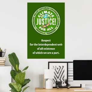 Affiche TVUUC Justice Climatique ! Pour Tous
