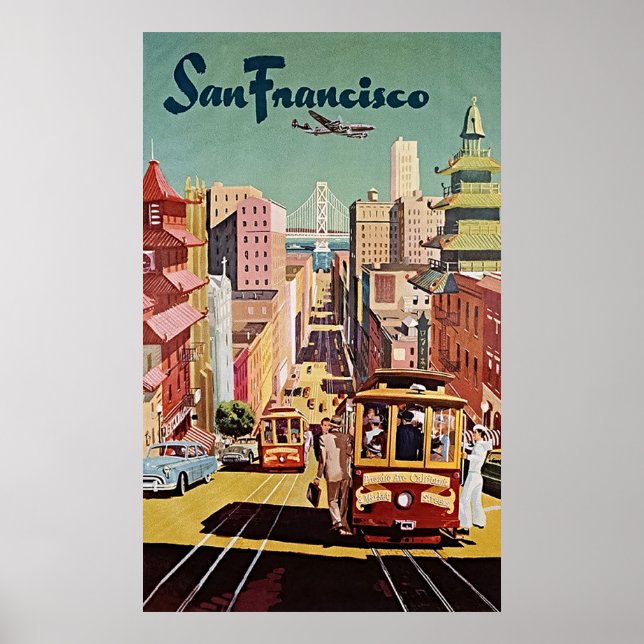Affiche TWA San Francisco - Vintage voyage (Devant)