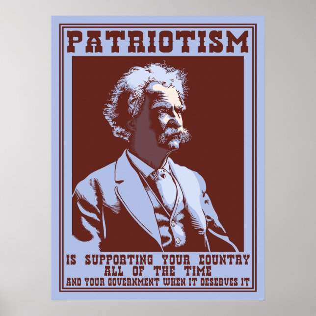 Affiche Twain - Patriotisme (Devant)