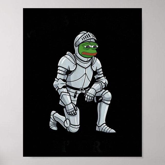 Affiche Twas The Tism M Lord Funny Frog Knight  (Devant)
