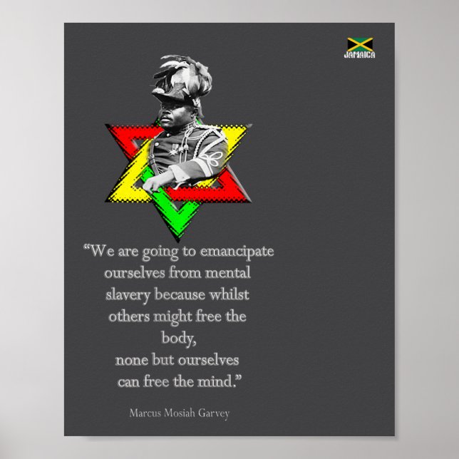Affiche Tweaks Clothing - Marcus Mosiah Garvey Quote - Jam (Devant)