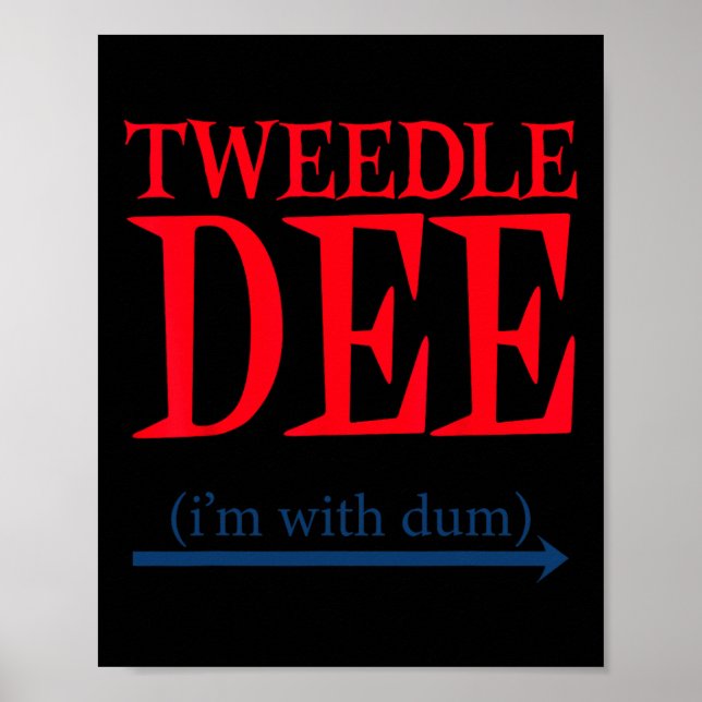 Affiche Tweedle Dee I'm With Dum - Lazy Couple Halloween C (Devant)