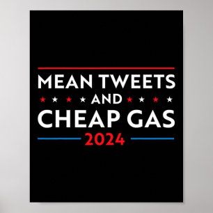 Affiche Tweets Et Gaz Bon Marché Drôle 2024 Hommes Pro Tru