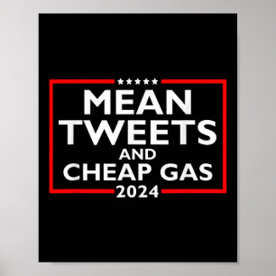 Affiche Tweets Moyens Et Gaz Bon Marché Drôle 2024 Pro-Tru