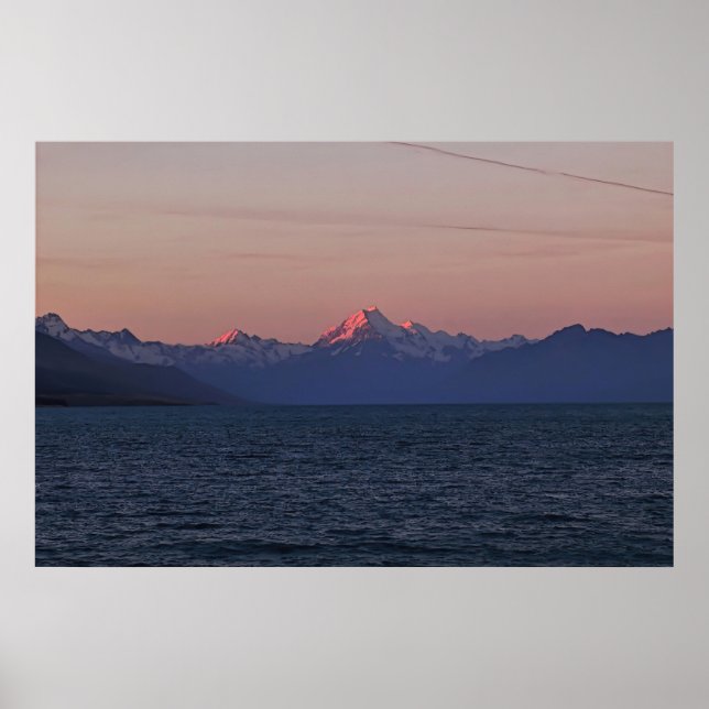 Affiche Twilgiht on Lake Pukaki (Devant)