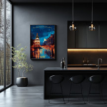 Twilight Dreams de Madrid - Paysage urbain à Dusk