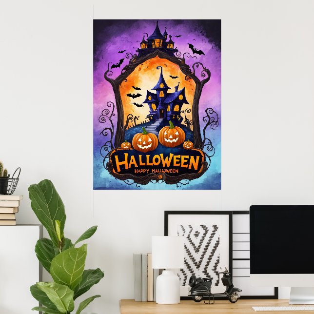 Affiche Twilight Haunt : Une aventure d'Halloween (Bureau à domicile)
