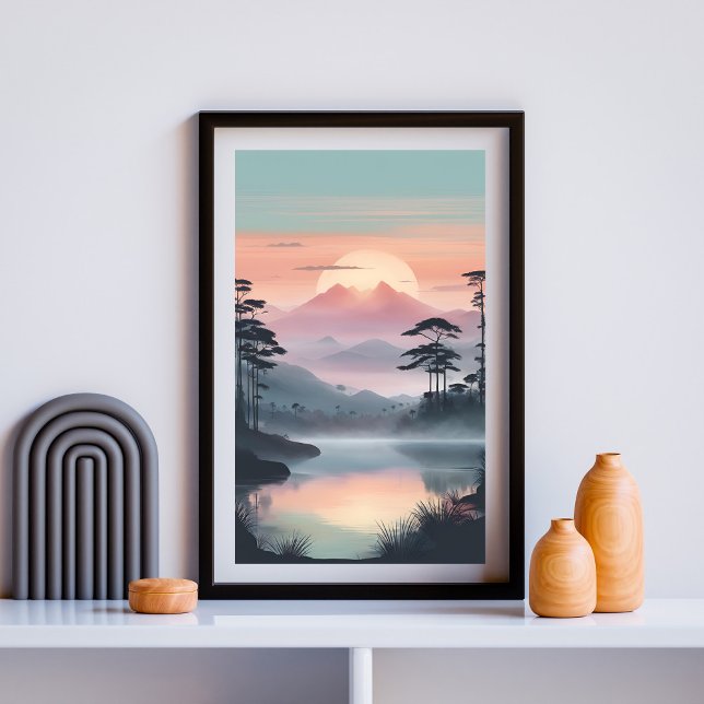 Affiche Twin Peaks sous le soleil rosé (Créateur téléchargé)