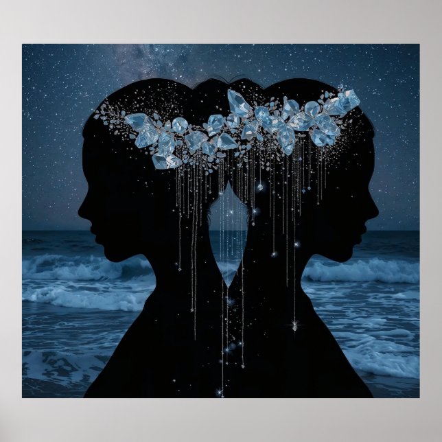 Affiche Twin Souls Beneath the Stars (Devant)