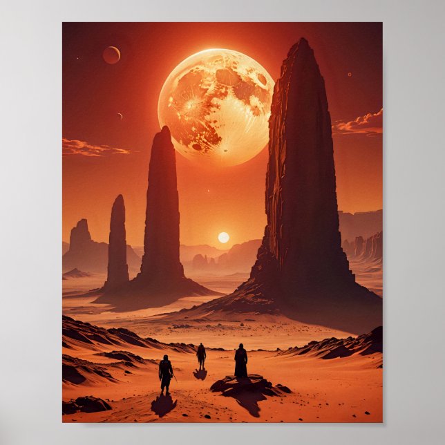 Affiche Twin Suns sur Desert Planet (Devant)