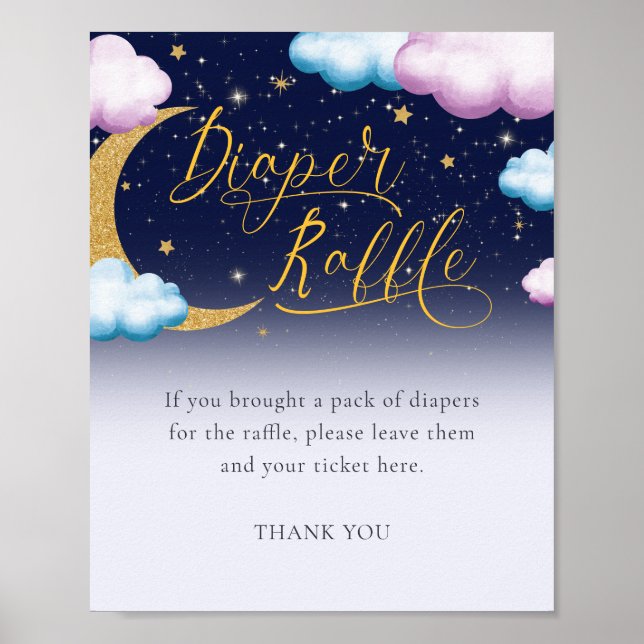 Affiche Twinkle Little Star Genre Révéler Déchets Raffle (Devant)