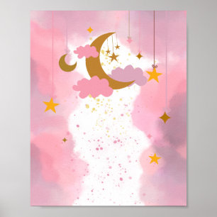 Affiche Twinkle Little Star Rose Blank do-it-yourself