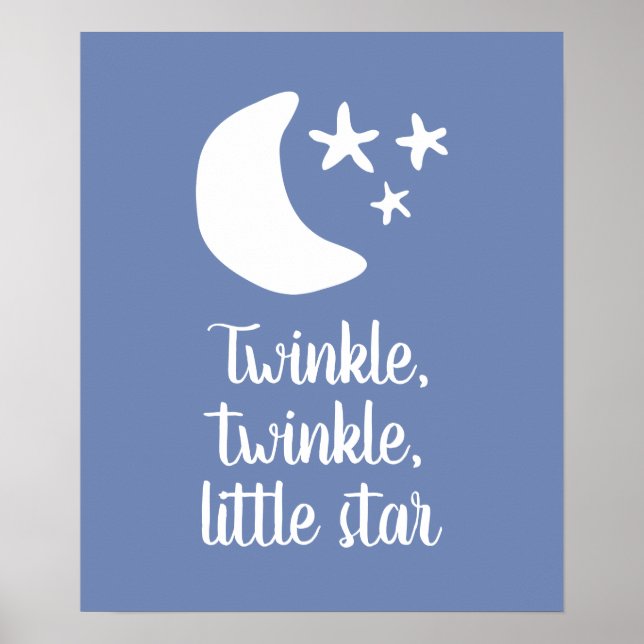 Affiche Twinkle scintille petite étoile mignonne chambre b (Devant)