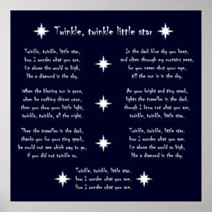 Affiche Twinkle, twinkle, little star