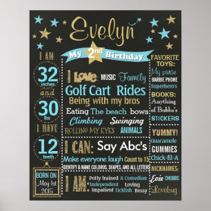 Affiche Twinkle Twinkle Little Star Anniversaire