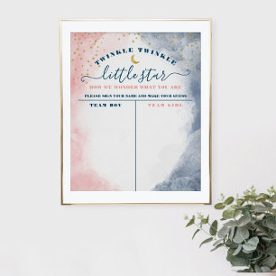 Affiche Twinkle Twinkle Little Star Sexe Révéler le vote