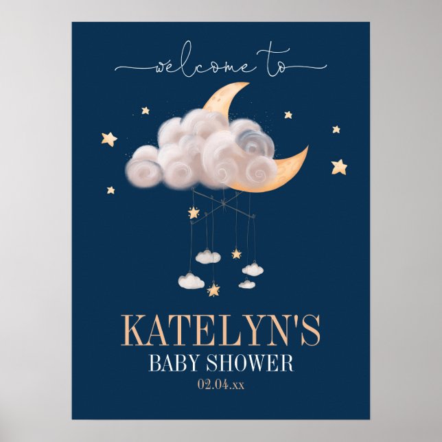 Affiche Twinkle Twinkle Little Star Welcome Sign (Devant)