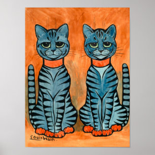 Affiche Twins de Louis Wain