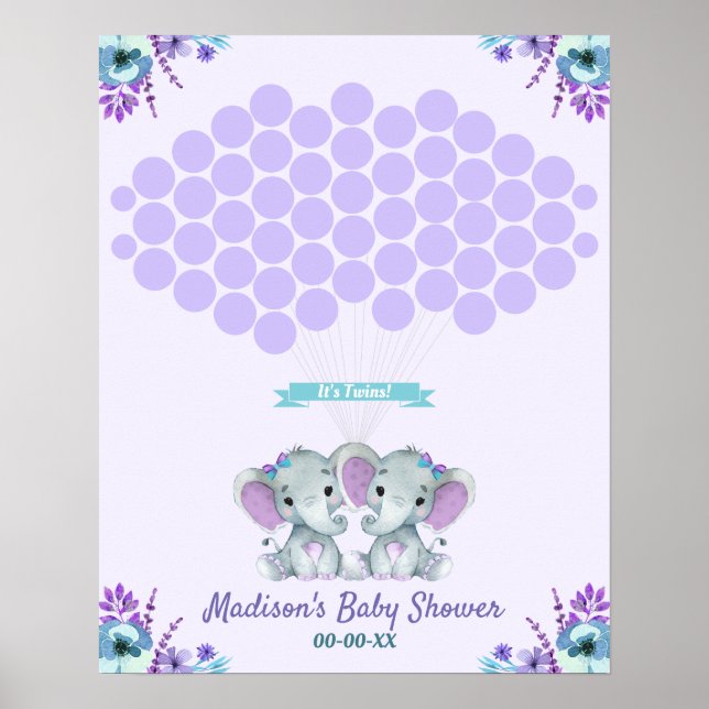 Affiche Twins Guest Book Alternative Signer Page Girls (Devant)