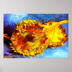 Affiche Two Cut Sunflowers Van Gogh