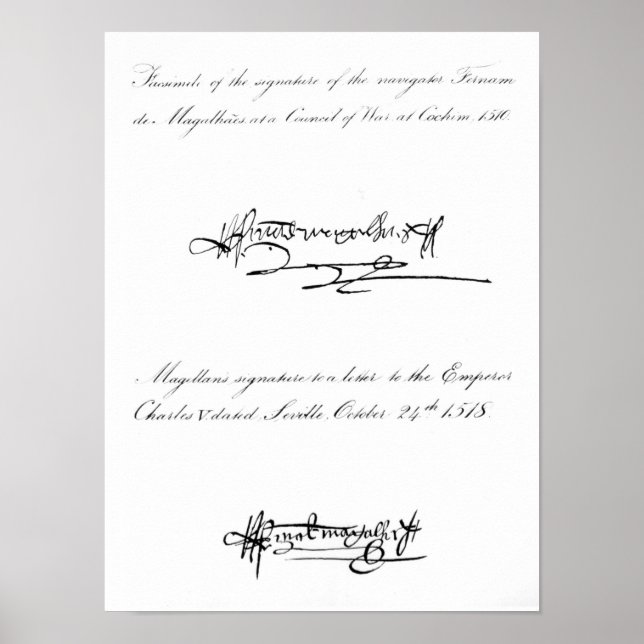 Affiche Two Examples of the Signature (Devant)