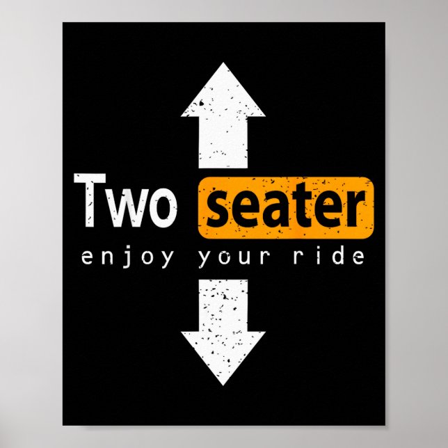 Affiche Two-seater Enjoy The Ride Funny Swingers Wife Swap (Devant)