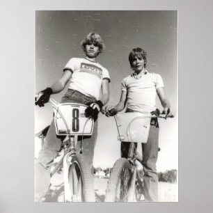 Affiche Two subject vintage BMX print (Can Enlarge.)