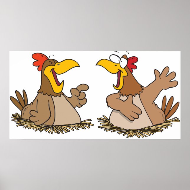 Affiche Two Talking Chickens (Devant)