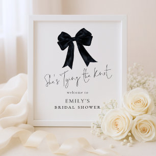 Affiche Tying The Knot Bienvenue Nœud Noir Enterrement de