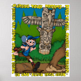 Affiche Tyler Bounds chasse Bigfoot