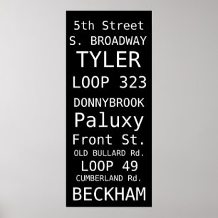 AFFICHE TYLER SUBWAY SIGN