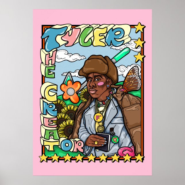Affiche Tyler The Creator Funky Portrait (Devant)