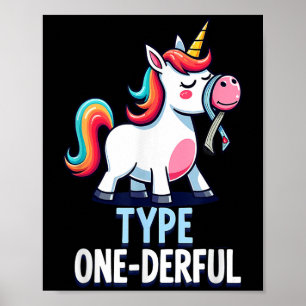 Affiche Type 1 Connaissance du diabète T1d Type 1