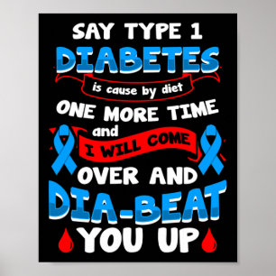 Affiche Type 1 Sensibilisation au diabète 1