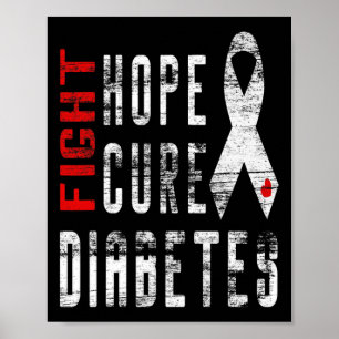 Affiche Type 1 Sensibilisation au diabète - Cure Diabète