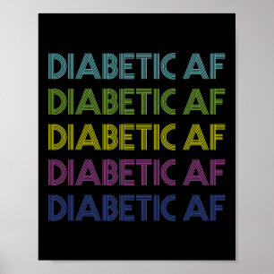 Affiche Type 1 Sensibilisation au diabète Diabétique Af Fu