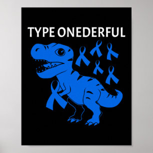 Affiche Type D'Ennemi T-rex Type 1 Sensibilisation au diab