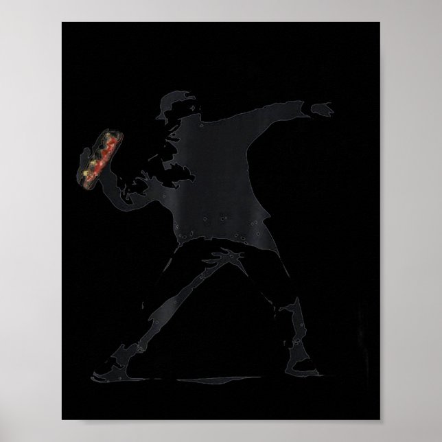 Affiche Type sandwich, type qui jette des sandwichs  (Devant)