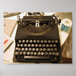 Affiche typewriter
