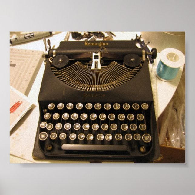 Affiche typewriter (Devant)