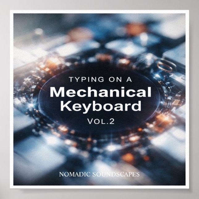 Affiche Typing on a Mechanical Keyboard Vol.2 Album Cover (Devant)
