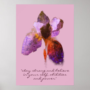 Affiche Typographie chic Sibérienne Iris Inspiration