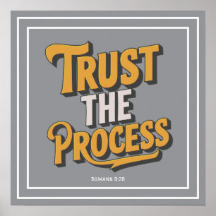 Affiche Typographie Chrétienne d'Inspiration 'Faire Confia