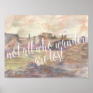 Affiche Typographie d'aventure IV