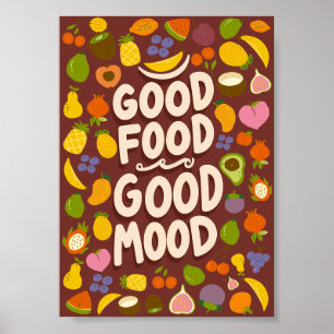 Affiche Typographie de cuisine Imprimer - Citation amusant