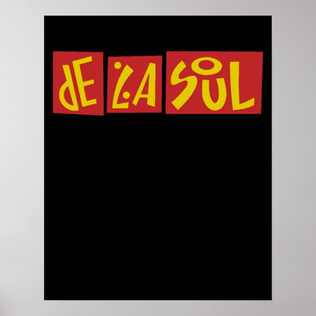 Affiche Typographie De La Soul (Devant)