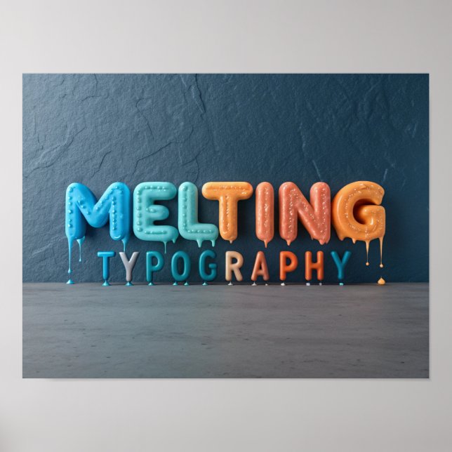 Affiche TYPOGRAPHIE DE REMPLACEMENT : Une conception 3D co (Devant)