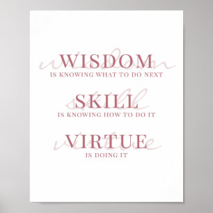 Affiche Typographie de script élégant Citation motivationn